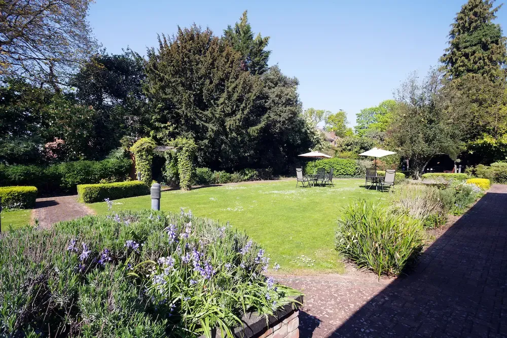 Bourne House Care Home garden