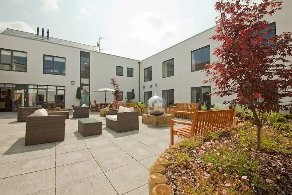 Bowes House Care Home outdoor terracing