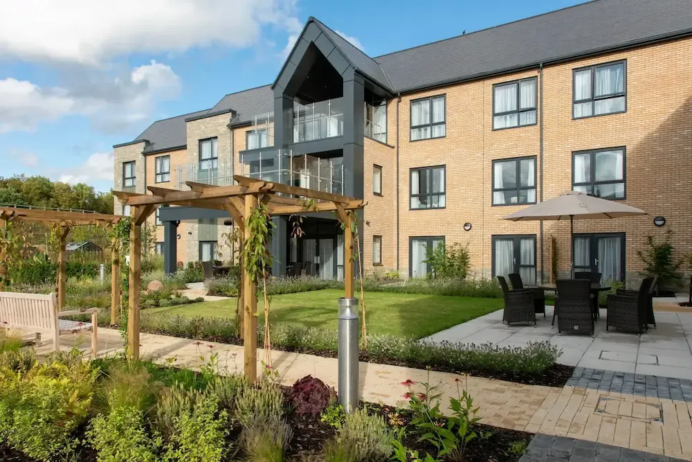 Cavell Park Care Home garden and exterior