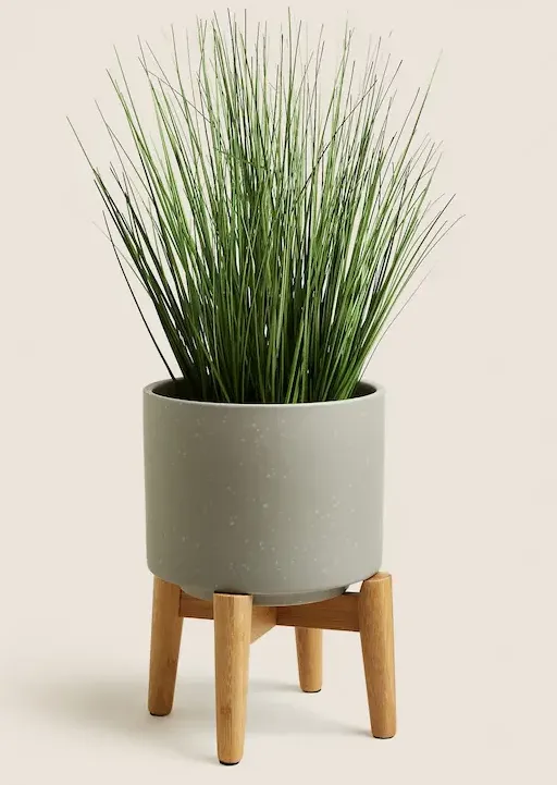 Ceramic planter with stand