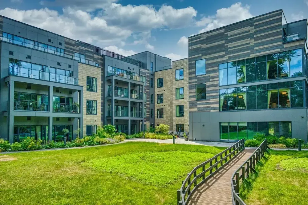 Cheltenham Richmond Villages Care Home exterior and garden