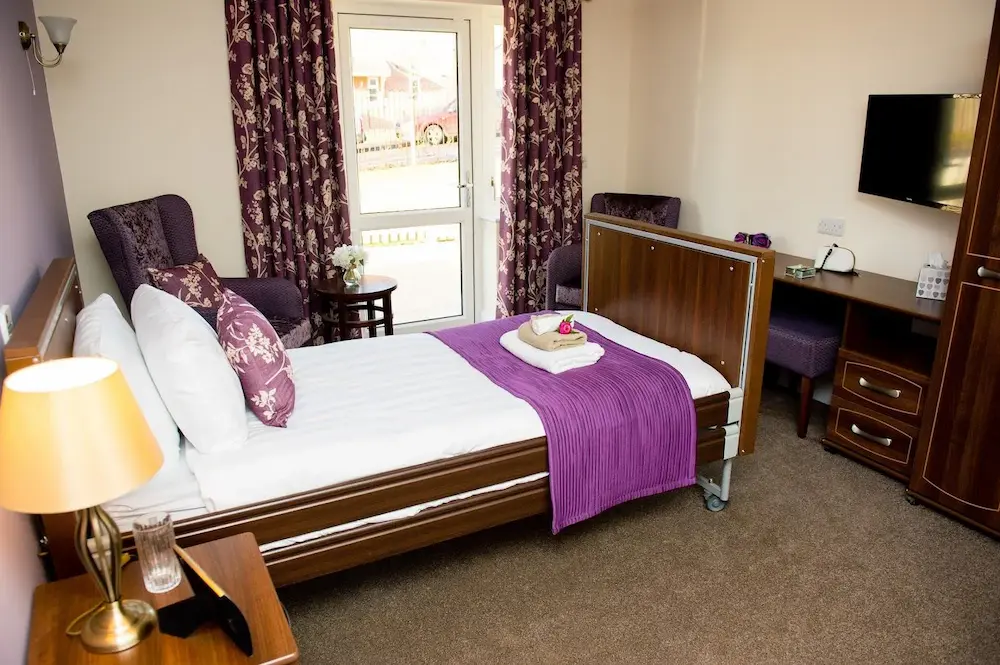Chetwynd House care home bedroom
