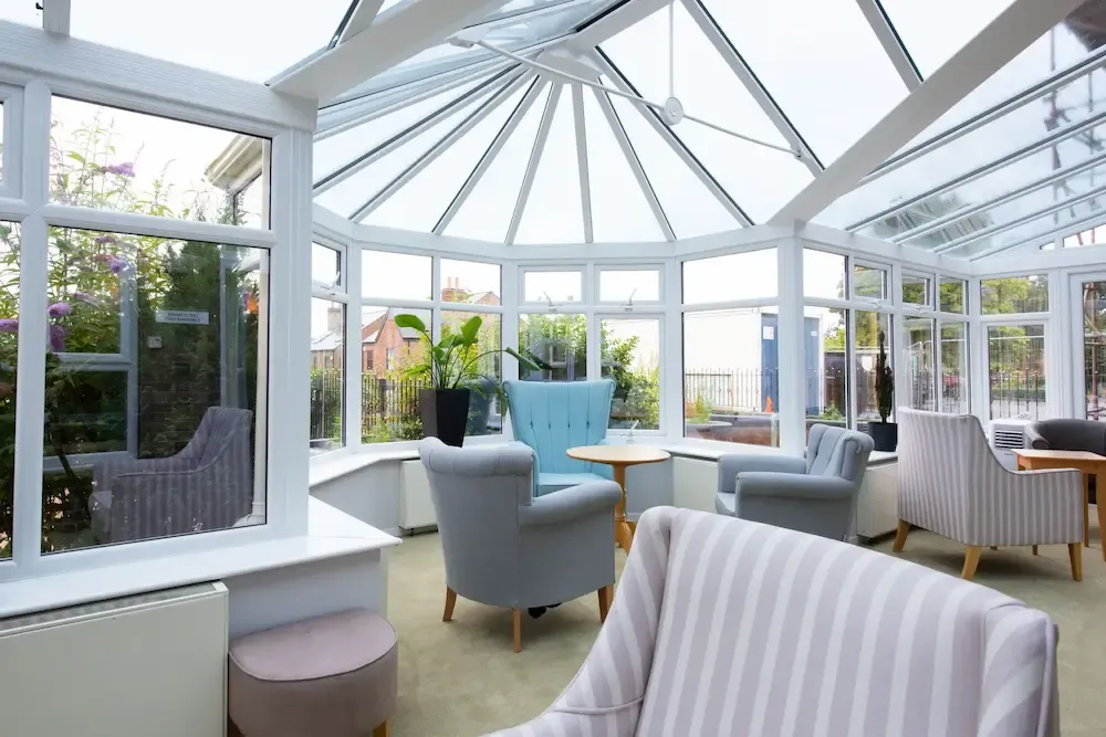 Connaught Court Care Home conservatory