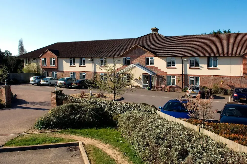 Darlington Court Care Home exterior and car park