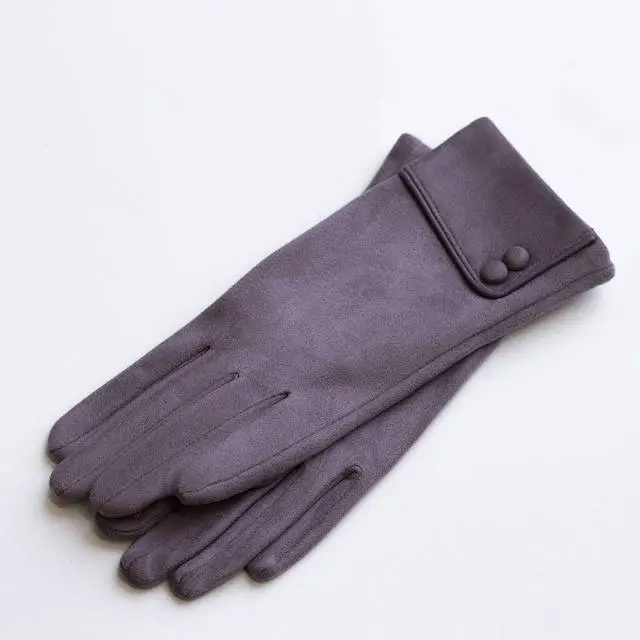 Double Button Folded Gloves
