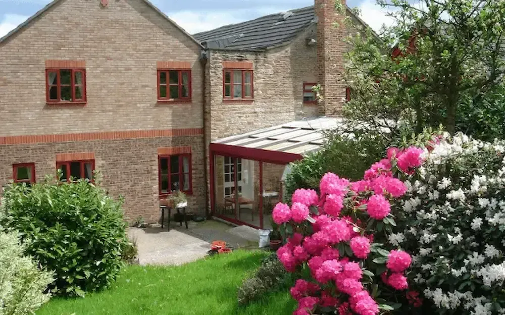 Douglas Bank Care Home exterior and garden