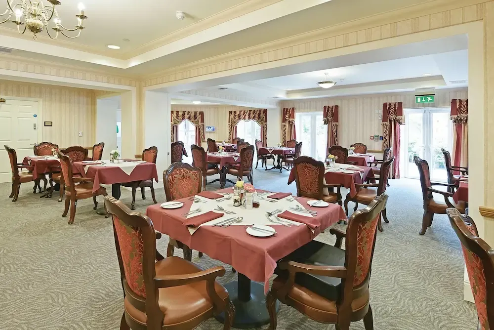 Eastbourne Gardens Care Home dining room