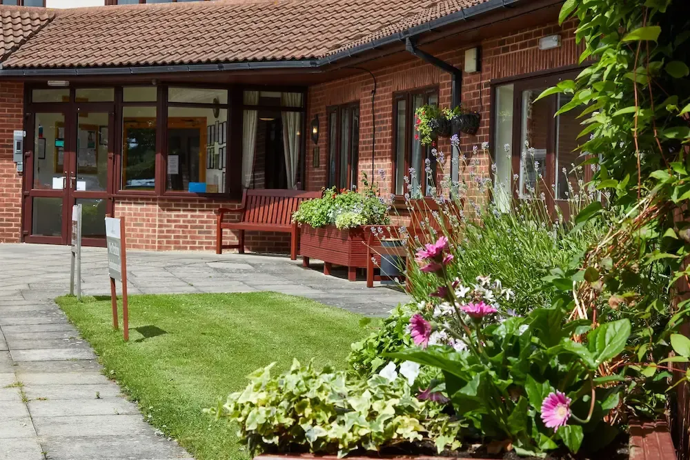 Friston House Care Home garden and exterior