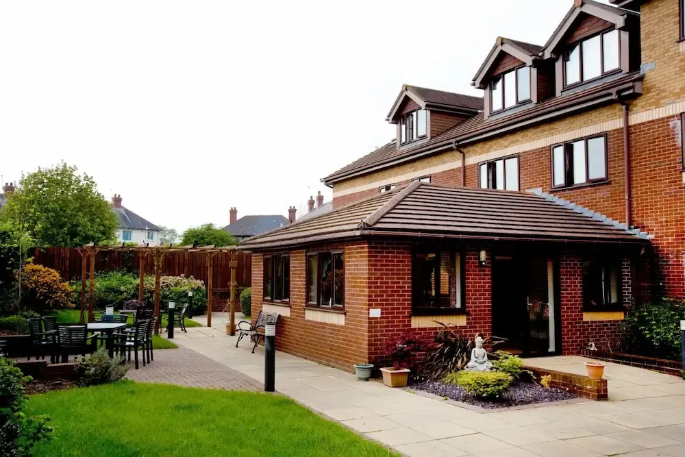 Hallmark Regency House Care Home exterior and garden