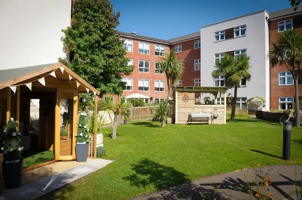 Hallmark Shire Hall Care Home garden and exterior