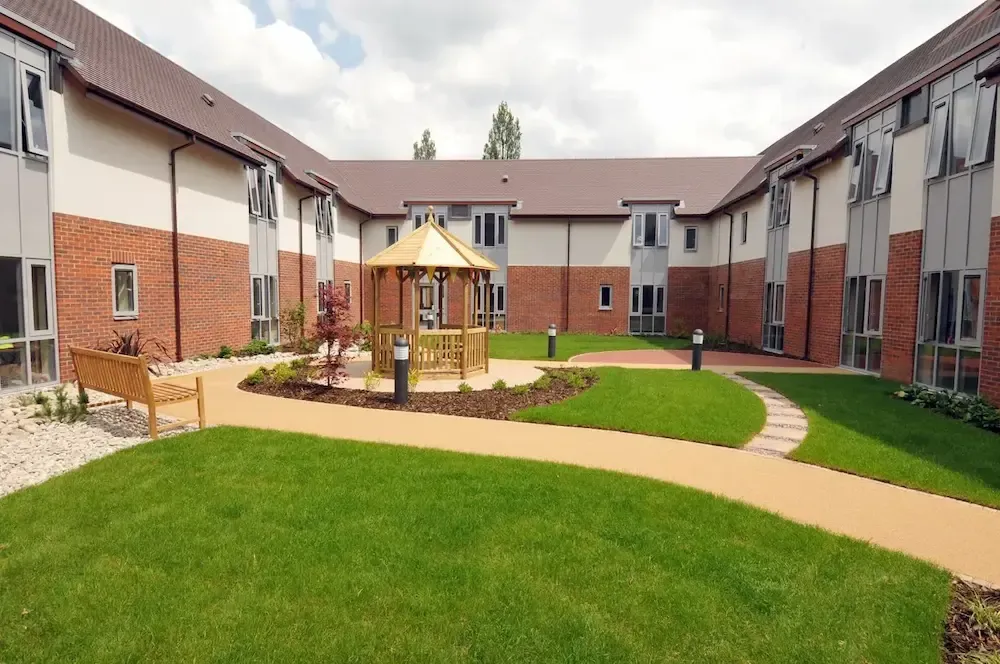 Harper Fields Care Home garden and exterior