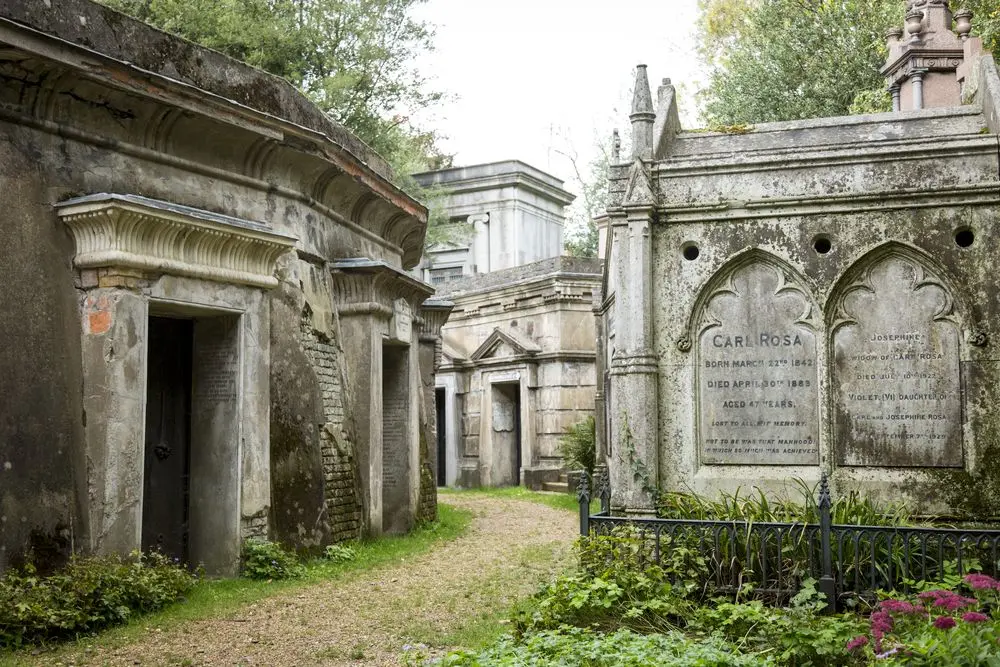 Highgate Cemetery in North London
