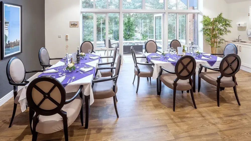 Knowle Gate Care Home dining room