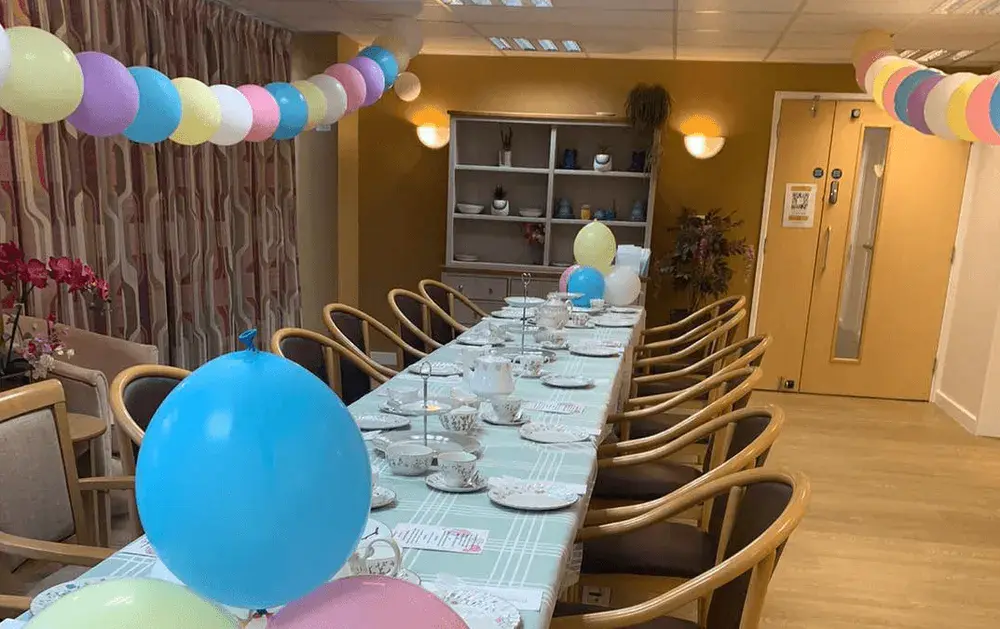 Langdon House care home dining room