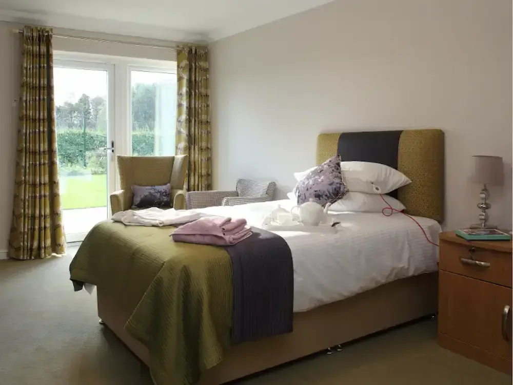 Leycester House Care Home bedroom