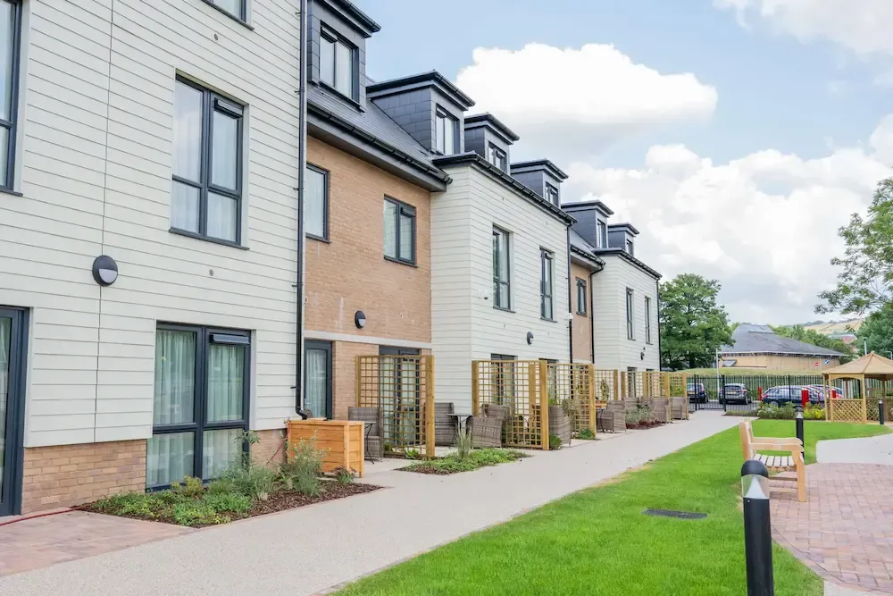 Llys Herbert Care Home exterior and garden