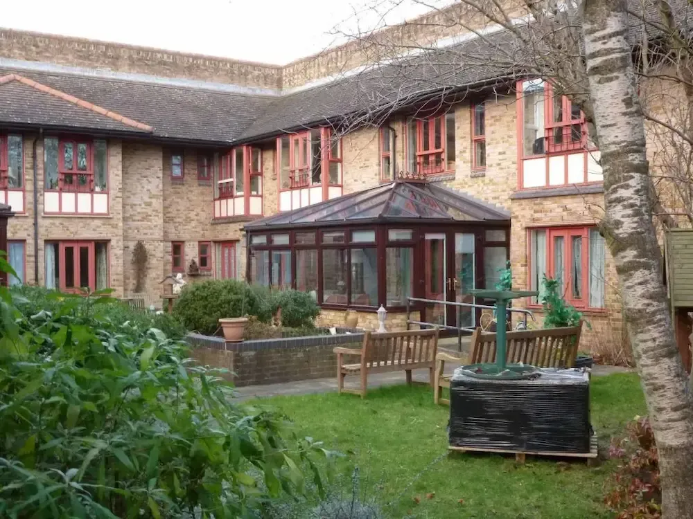 Marling Court Care Home exterior and garden