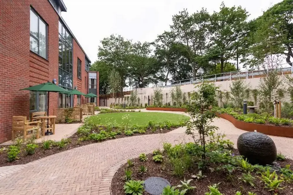 Mercia Grange Care Home garden and exterior