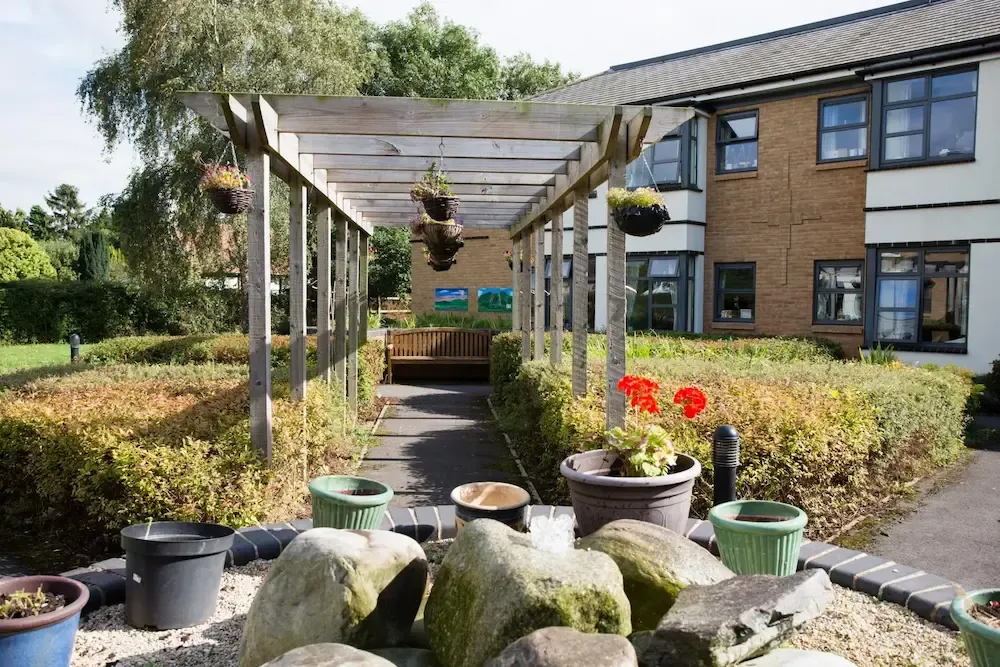 Millbrook Lodge Care Home garden and exterior