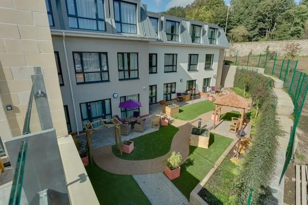 Murrayside Care Home garden and exterior