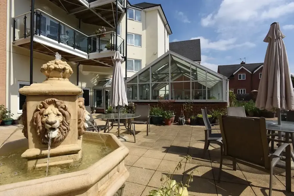 New Oscott Village patio area