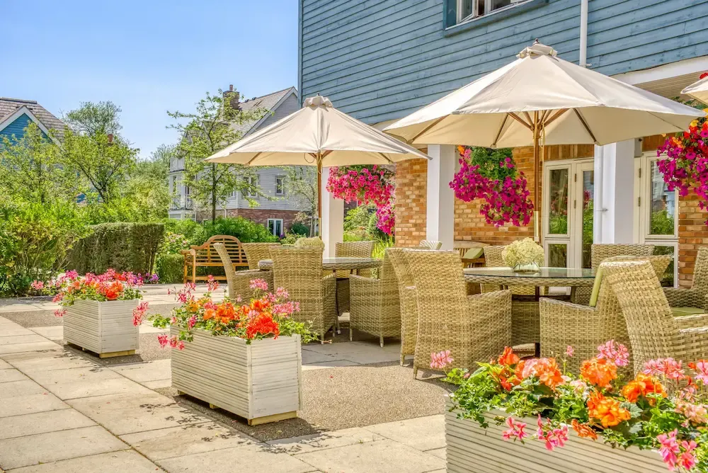 Northampton Richmond Villages Care Home outdoor seating