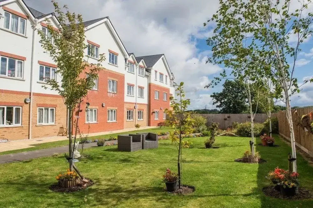 Perry Manor Care Home exterior and garden