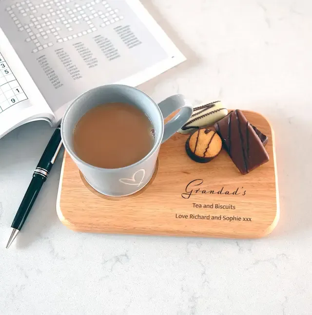 Personalised Tea and Biscuit Board