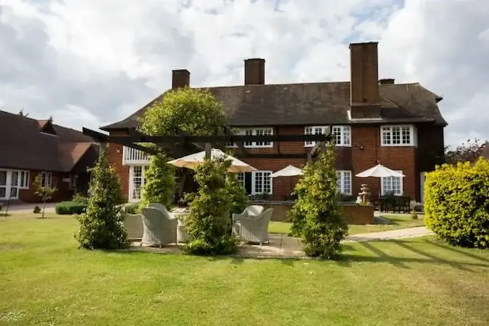 Red Court Care Home garden and exterior