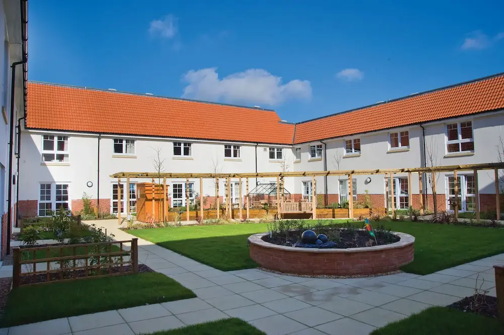 Rendlesham Care Home garden and exterior