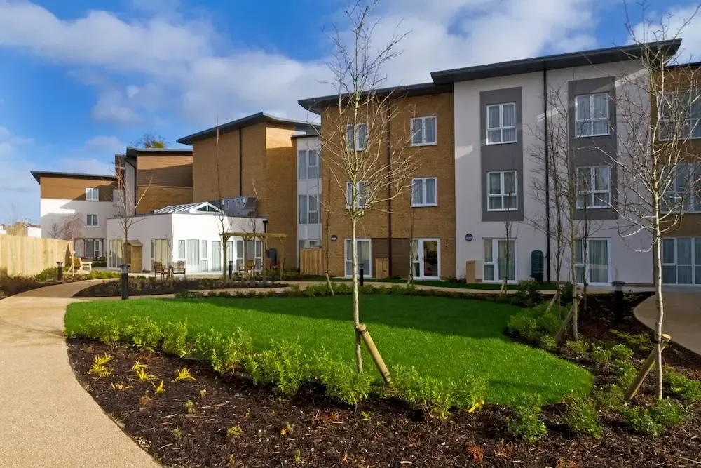 Sandfields Care Home garden and exterior