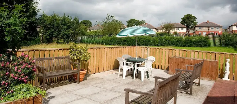 St Catherine's Care Home patio