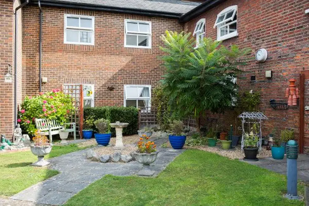 St Mary's Care Home garden and exterior