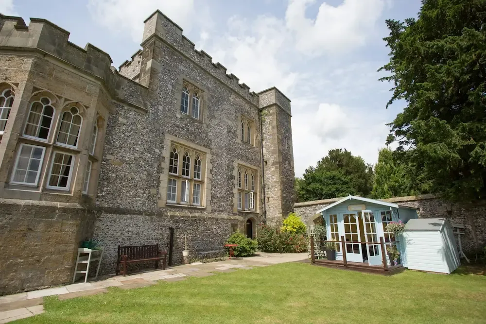 St Wilfrid's Priory Care Home exterior and garden