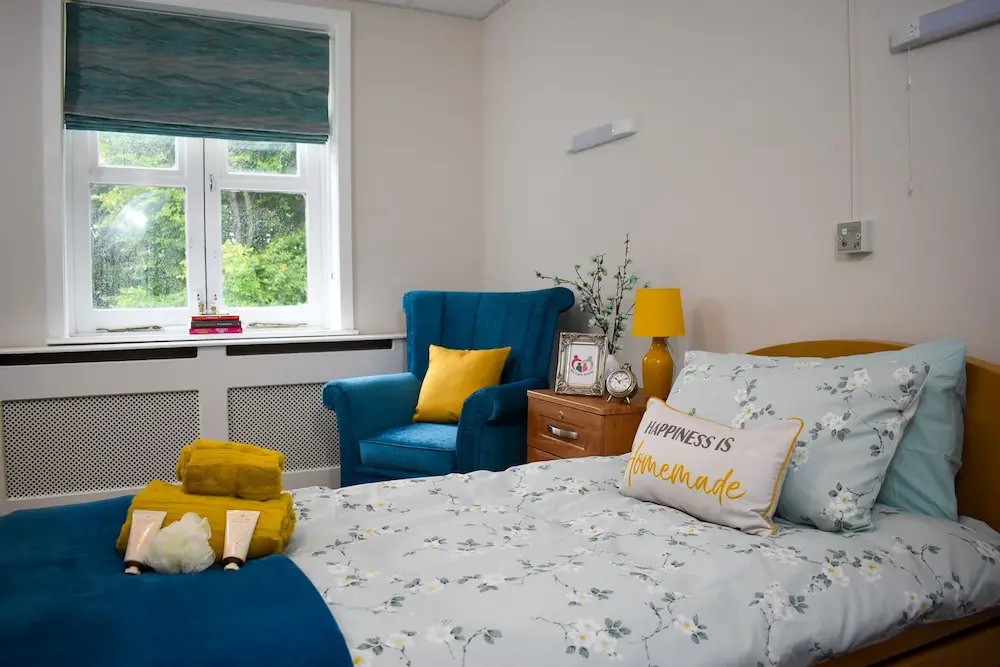 Swansea Terrace Care Home bedroom
