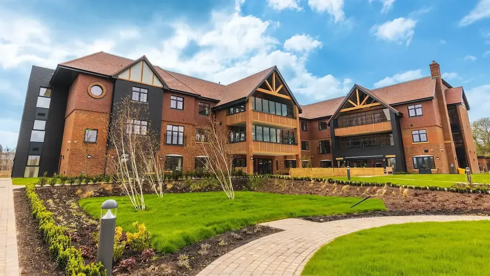 Sycamore Grove Care Home exterior and garden