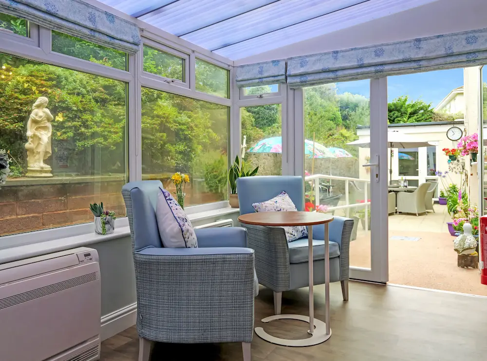 The Firs Care Home conservatory