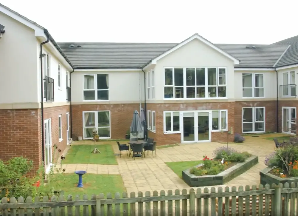 The Mayfields Care Home garden and exterior