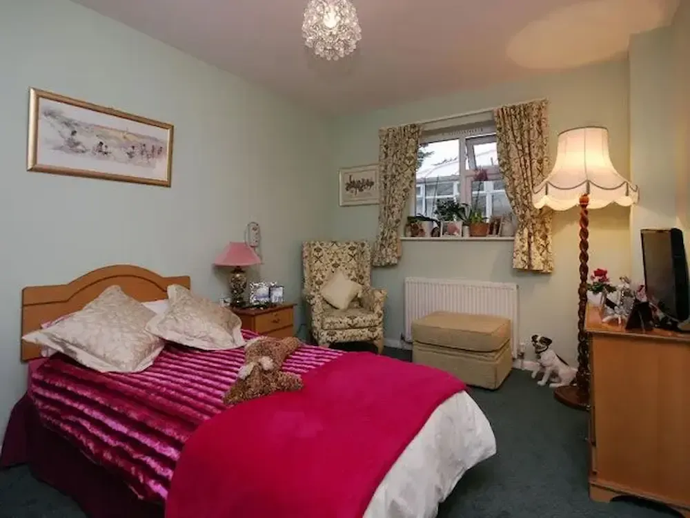 The Vale Care Home bedroom