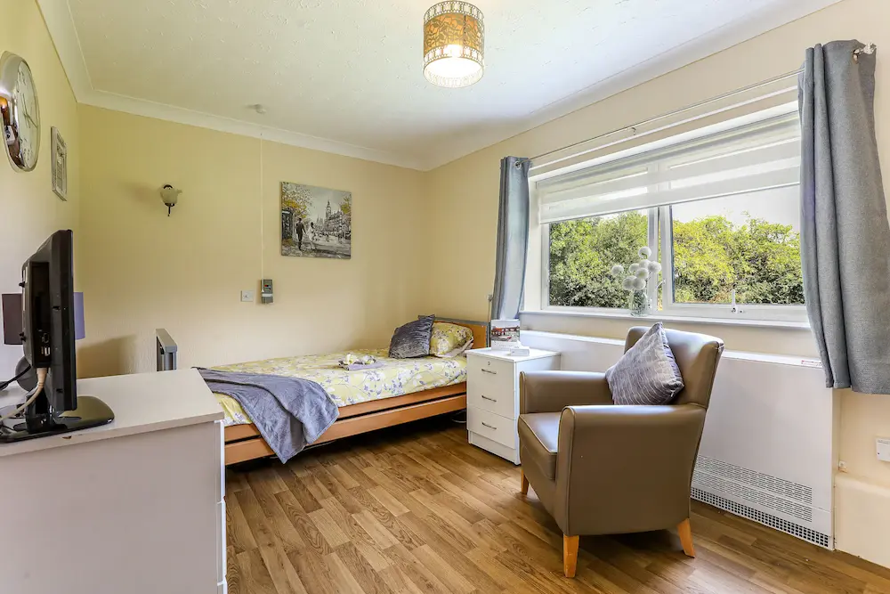 Thorley House Care Home bedroom
