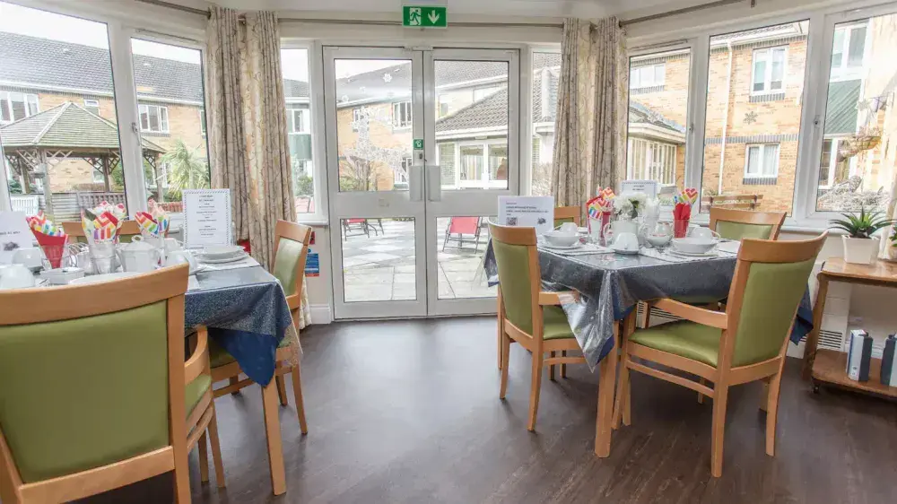 Willow Court Care Home dining room