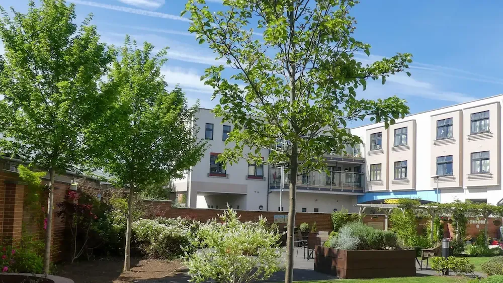 Windsor Street Care Home exterior and garden