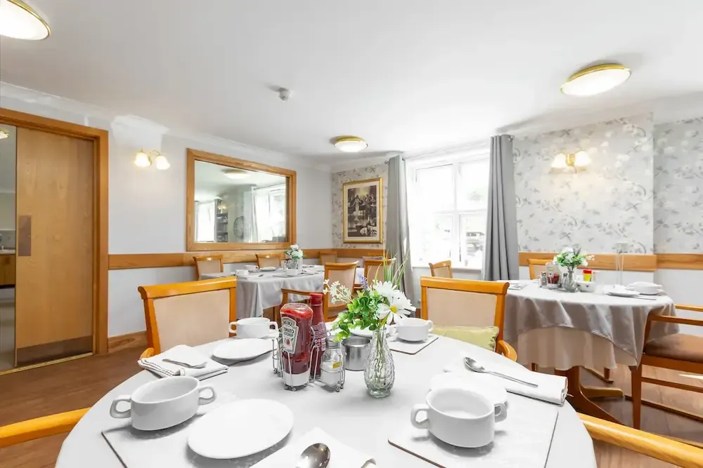 Winifred Dell Care Home dining room